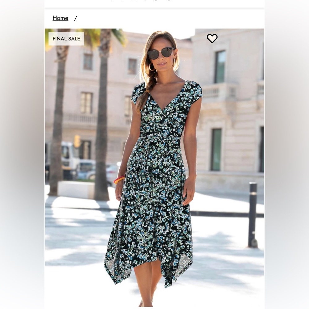 Venus Floral V-Neck Dress